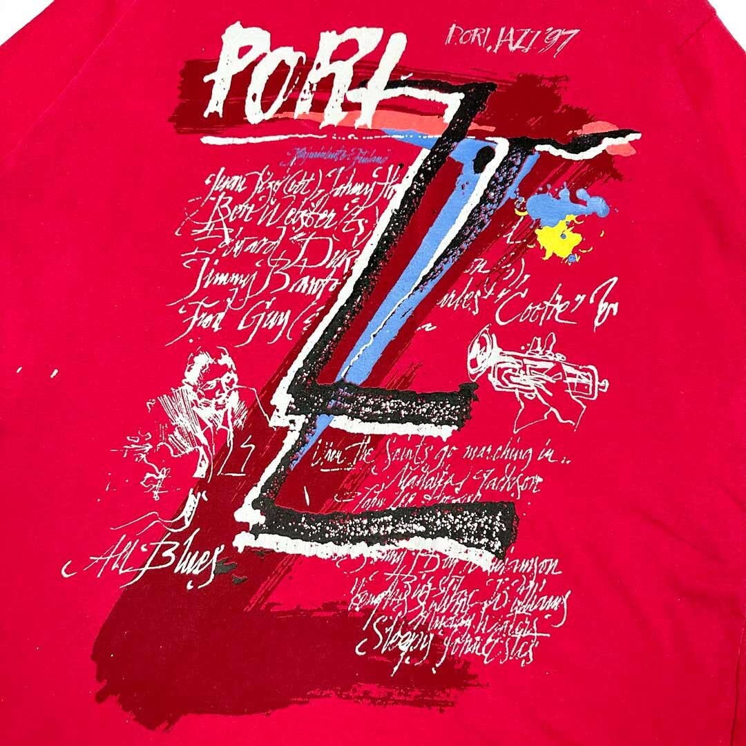Uudelleenprintattu Pori Jazz 1997 T-paita.