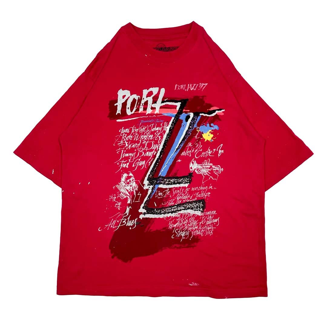 Uudelleenprintattu Pori Jazz 1997 T-paita.