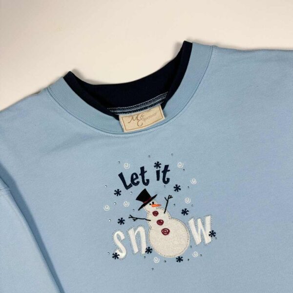 Vintage college Let It Snow (XL) - Image 3