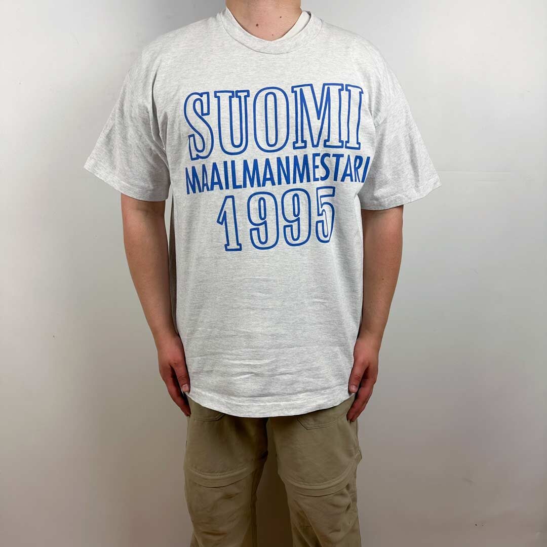 Vintage T-paita Maailmanmestarit 1995 (XL)