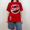 Vintage T-paita Coca-Cola Euro 96 (L)