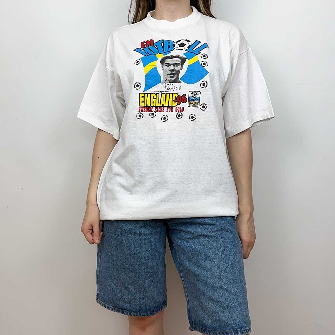 Vintage T-paita Jalkapallon EM-kisat 96 (L)