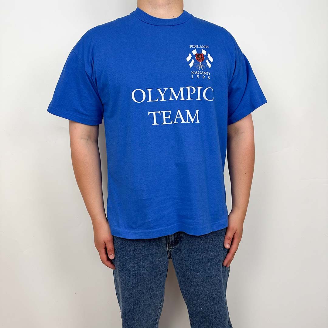 Vintage T-paita Olympic Team - Nagano 1998 (XL)